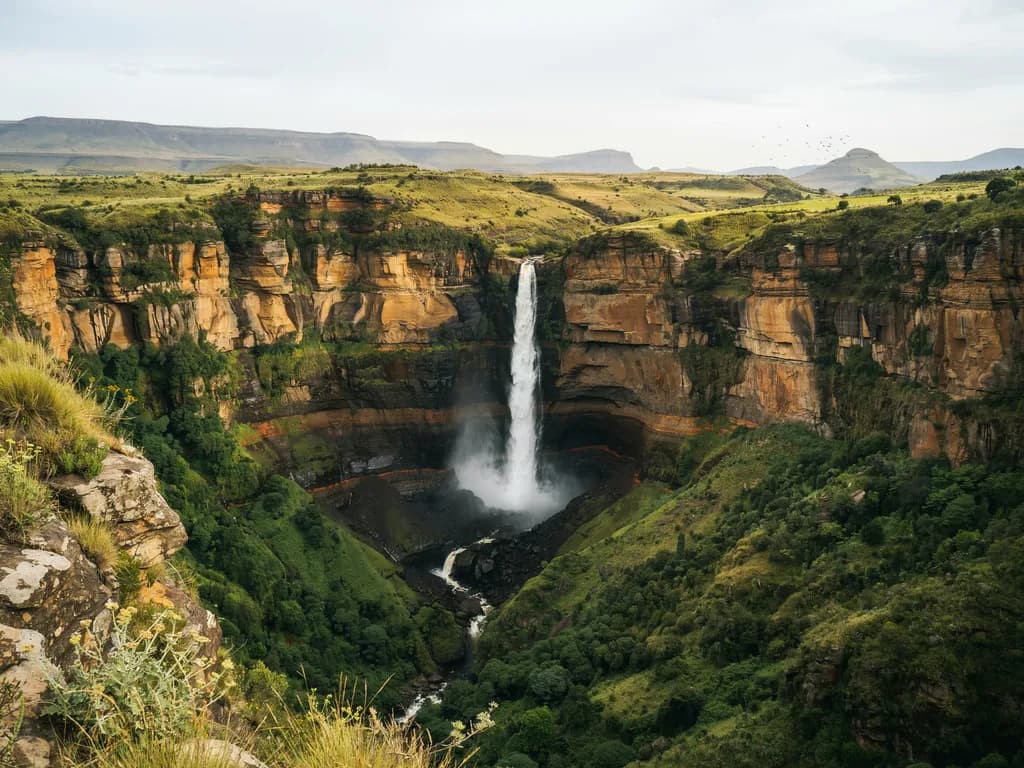 Lesotho - wodospad Maletsunyane