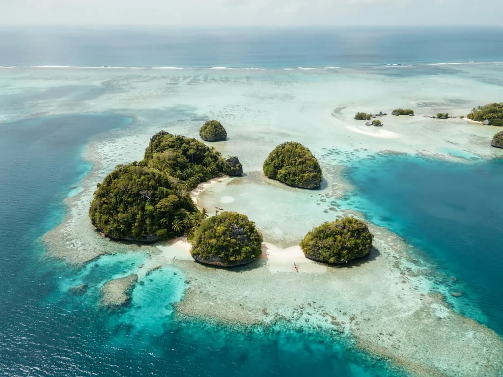 Palau - Rock Islands z lotu ptaka