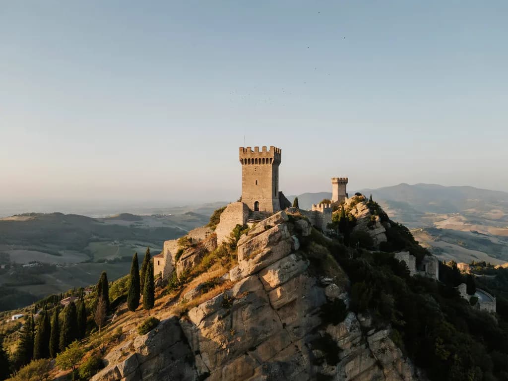 San Marino - wieża Guaita na Monte Titano